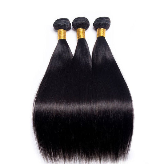3 Black Straight Bundles